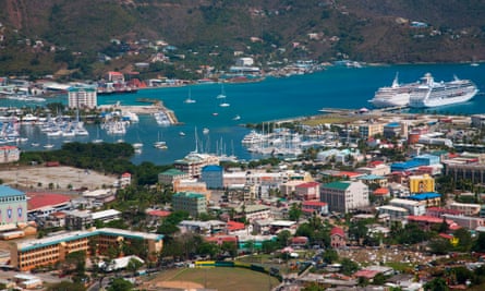 Road Town, the capital of the British Virgin Islands.