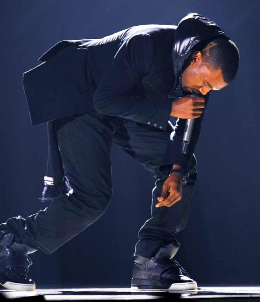 Kanye West performs at the 50th Annual Grammy Awards in Los Angeles on 10 February 2008.