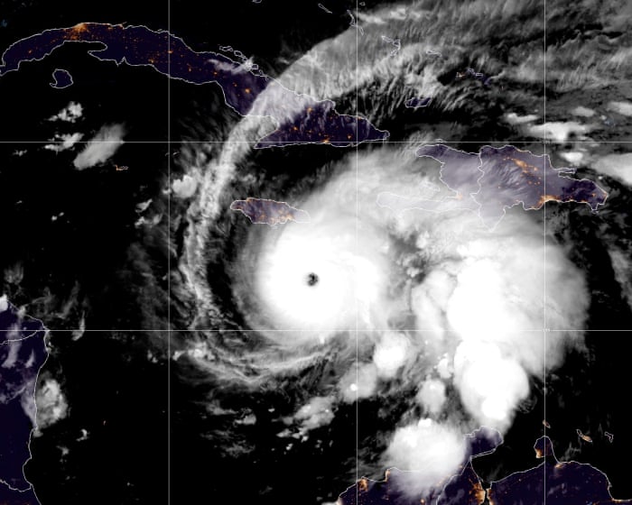 Hurricane Melissa strengthens to category 5 and heads for Jamaica amid warning ‘many communities will not survive flooding’ – live