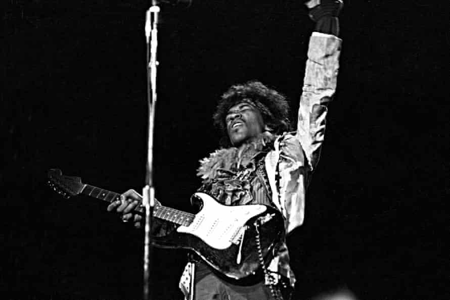 ‘Not on my network’ … Hendrix on stage at the festival in June 1967.