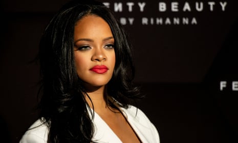 Rihanna at Fenty Beauty event.