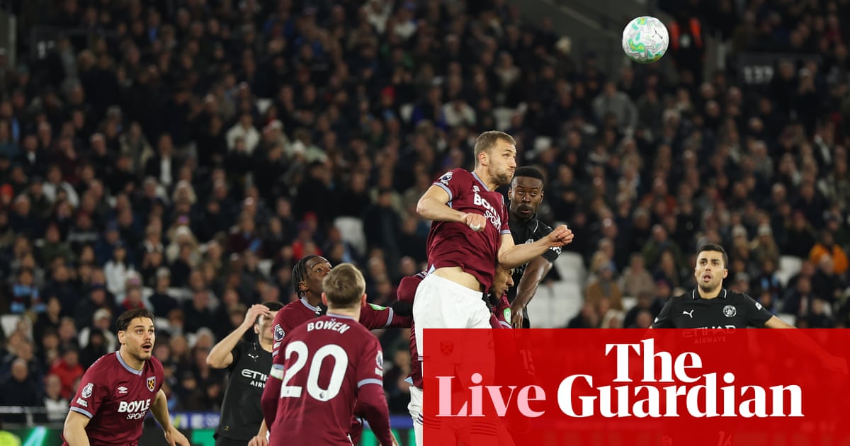 West Ham v Man City: Premier League – live