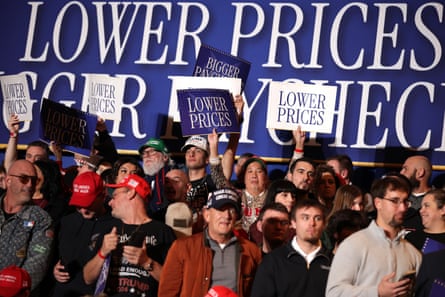 Supporters at Trump’s event in Mount Pocono, Pennsylvania.