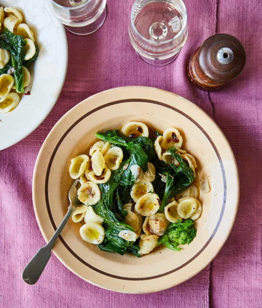 Theo Randall’s orecchiette with cime di rapa and anchovies.