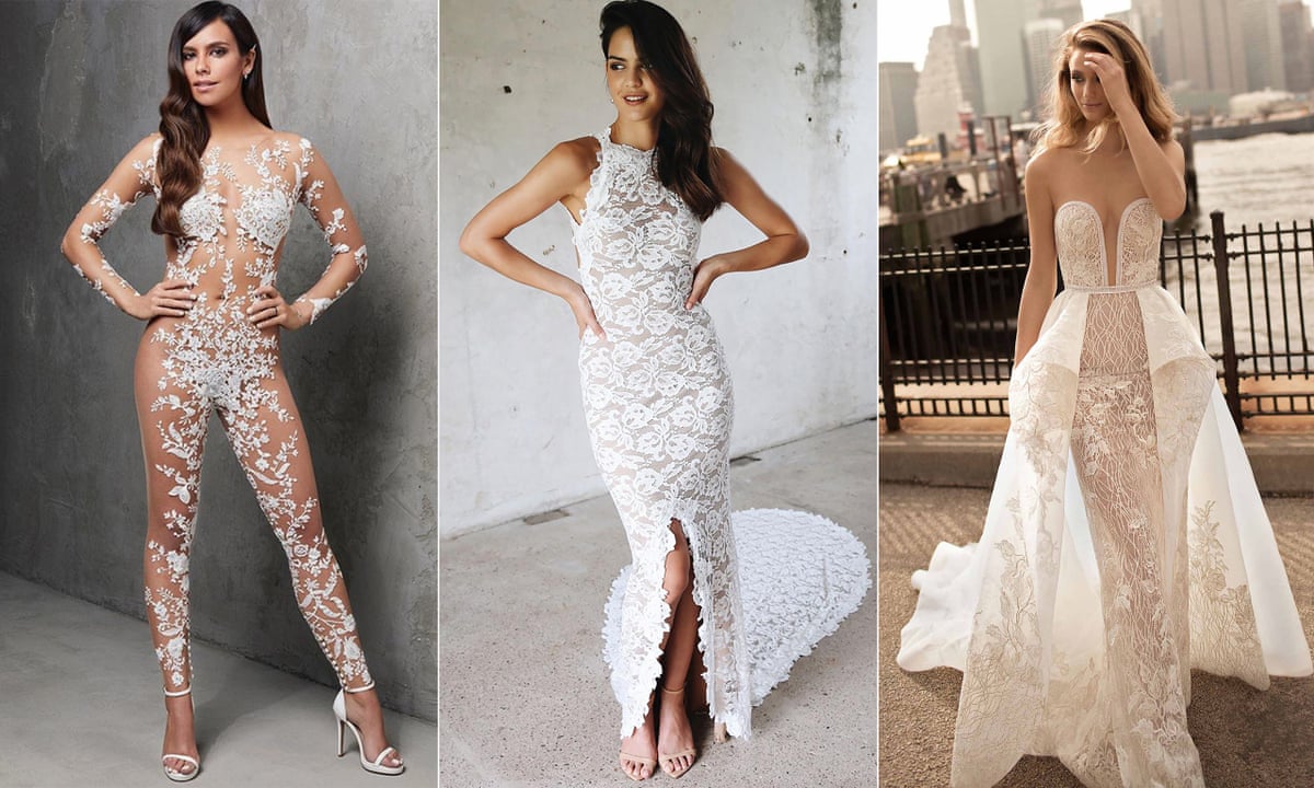 From 'secretly bare' to 'comedy nude': a guide to the naked wedding dress trend | Wedding dresses | The Guardian From 'secretly bare' to 'comedy nude': a guide to the naked wedding dress trend | Wedding dresses | The Guardian