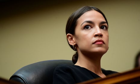 Alexandria Ocasio-Cortez of New York, seen at a House committee hearing.