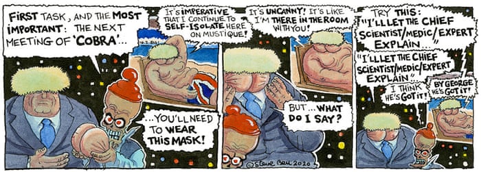 Steve Bell S If Boris Johnson Continues His Self Isolation Opinion The Guardian