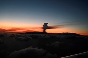 Canary islands, SpainSmoke from a volcanic eruption rises above cloud level in El Paso, La Palma. The area registered hundreds of small earthquakes during the week as magma pressure forced its way through the subsoil.