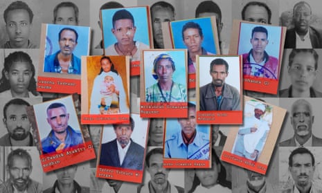 Portraits of the victims of the massacre in Tigray.