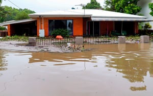 An inundated house