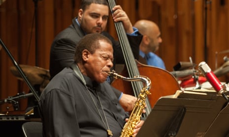 Wayne Shorter with the JLCO at the Barbican on Thursday.