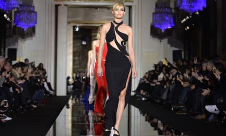 Versace’s spring-summer 2015 collection on show in Paris