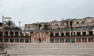 Piazza Elimo, New Poggioreale. Poggioreale Nuova, Sicily, Italy 2018.