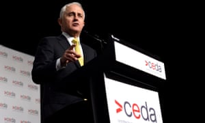 Malcolm Turnbull giving a speech at the CEDA
