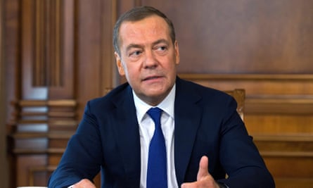 Russian forces preparing for Ukrainian counteroffensive, says Medvedev |  Russia | The Guardian
