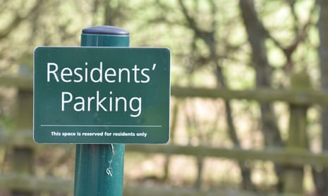 Residents' parking space