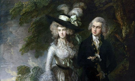 Detail from Mr and Mrs William Hallett (‘The Morning Walk’) by Thomas Gainsborough.