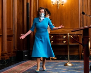House Speaker Nancy Pelosi in Washington yesterday.