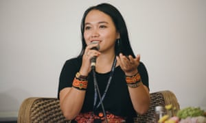 Emmanuela Shinta during the panel A Cry for Help at Taman Baca at Ubud Writers and Readers Festival 2018