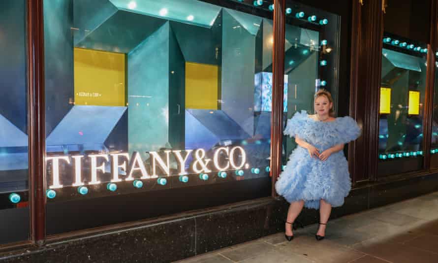 Actor Nicola Coughlan attends Tiffany turning Harrods Tiffany Blue for its 150th London anniversary