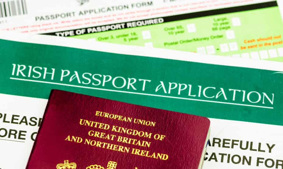 Application for Irish passport