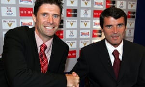 Niall Quinn and Roy Keane: the two managers who guided Sunderland through all 24 places.
