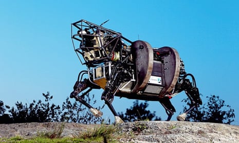 One of Boston Dynamics’s robots on the prowl.