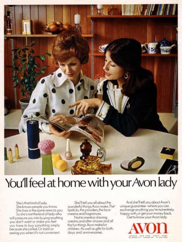 Soft sell… a 1970s magazine advert for Avon.