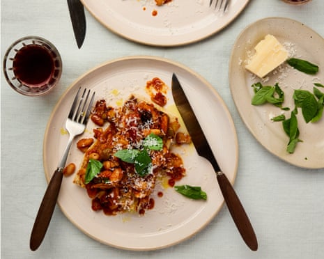 antipasti beans on toast