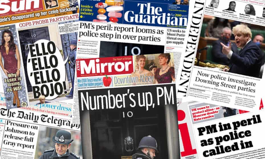 Number S Up Pm What The Papers Say As Gray Report Looms Newspapers The Guardian Number S Up Pm What The Papers Say As Gray Report Looms Newspapers The Guardian