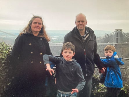 Mary Ann Kenny, her husband John and their children Owen and Gareth pictured by Clifton Suspension Bridge.