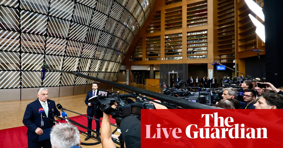 European leaders meet in Brussels to discuss Ukraine, the Middle East, defence and migration – Europe live