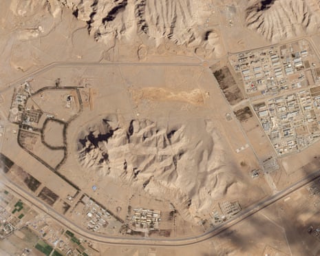 File shot of a satellite image showing Iran’s nuclear site in Isfahan