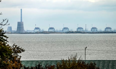 A view of the Zaporizhzhia nuclear power plant, taken last month