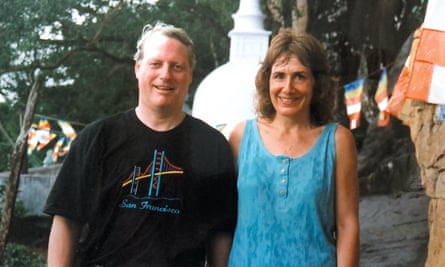 Vanessa Moore and husband Paul on honeymoon in Sri Lanka.