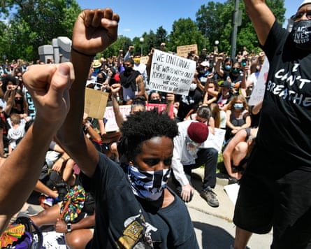 A Black Lives Matter march in Denver, Colorado in June 2020.