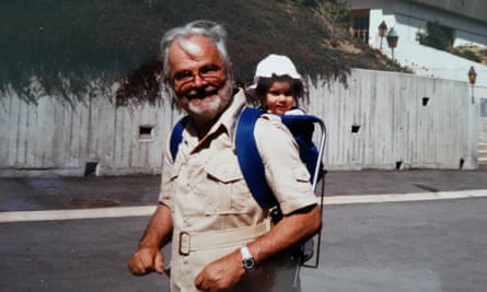 Katia Lom with her grandfather Max.