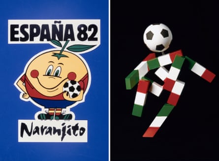 Naranjito from Spain 1982 and Italy’s mascot in 1990, Ciao