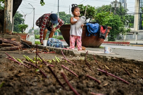 It helps when homeless families can find a small patch of soil in which to grow vegetables to supplement their diets