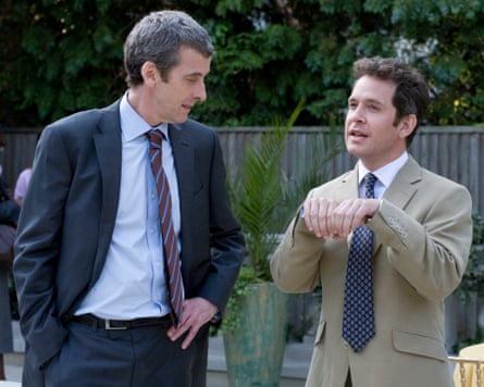 Peter Capaldi as Malcolm and Tom Hollander as Simon in In the Loop.