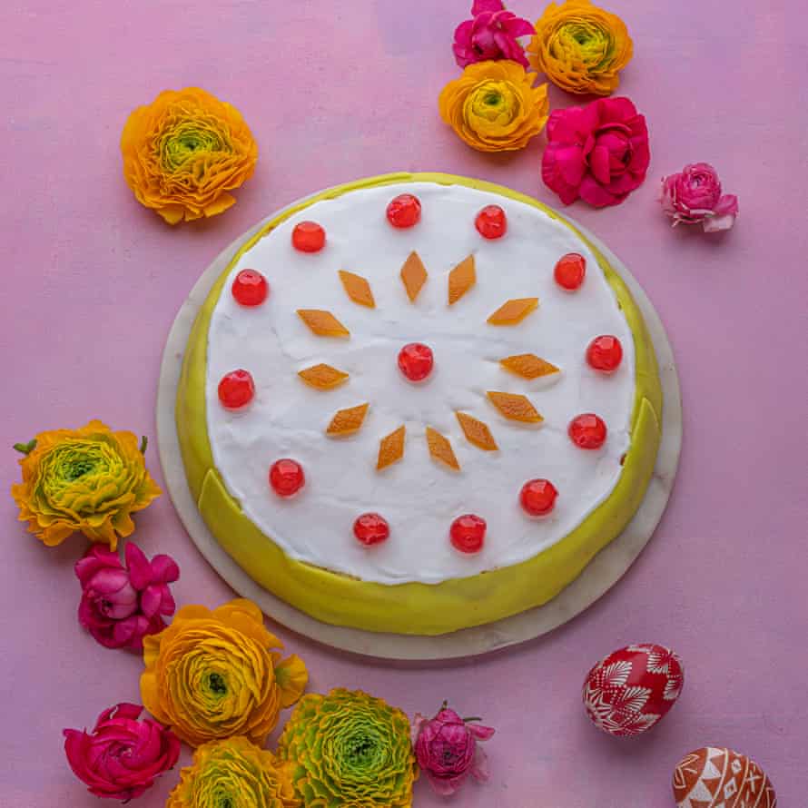Hot cross bun cookies, chocolate toasties and cake: Claire Ptak’s Easter baking recipes | Baking 3 Cassata with glacé fruits