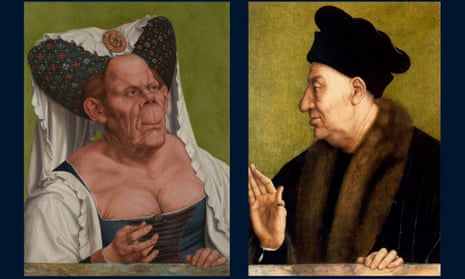 Quinten Massys' An Old Woman (‘The Ugly Duchess')  and An Old Man, both about 1513.