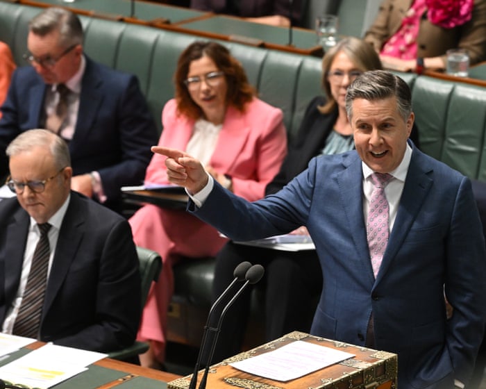 Australian politics live: Wilson claims Labor taxes delivered ‘trifecta of housing failures’ as Butler accuses opposition of copying One Nation policy