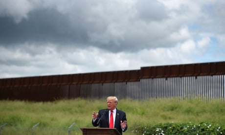 Trump visits the U.S.-Mexico border<br>Former U.S. President Donald Trump visits an unfinished section of the wall along the U.S.-Mexico border in Pharr, Texas, U.S. June 30, 2021. REUTERS/Callaghan O’Hare