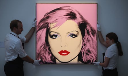 Andy Warhol’s portrait of Debbie Harry.