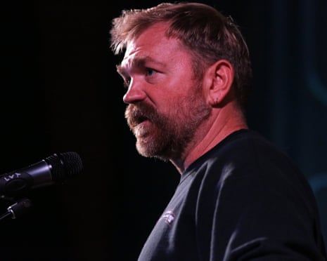 Graham Platner speaks at a town hall in Ogunquit, Maine, 22 October 2025.