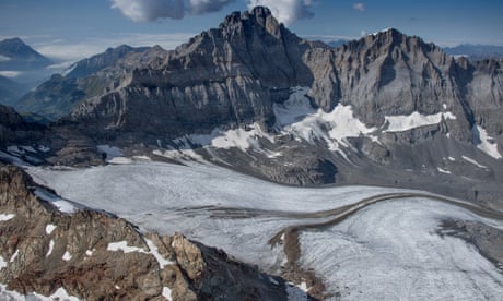 A glacier in the Bernese Alps