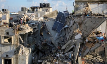 A house in Rafah damanged by an Israeli airstrike.