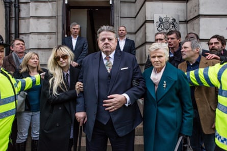 Andrea Riseborough, Robbie Coltrane and Julie Walters in National Treasure.