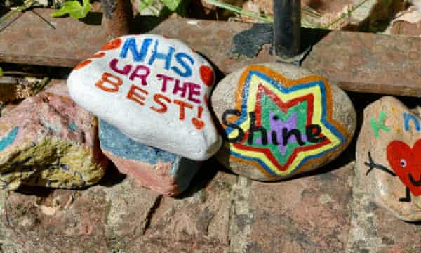 Painted rock snakes preserved as bright mementoes of dark year | Art and design 1 Many stones have featured tributes to the NHS and its staff (Wantage, Oxfordshire).